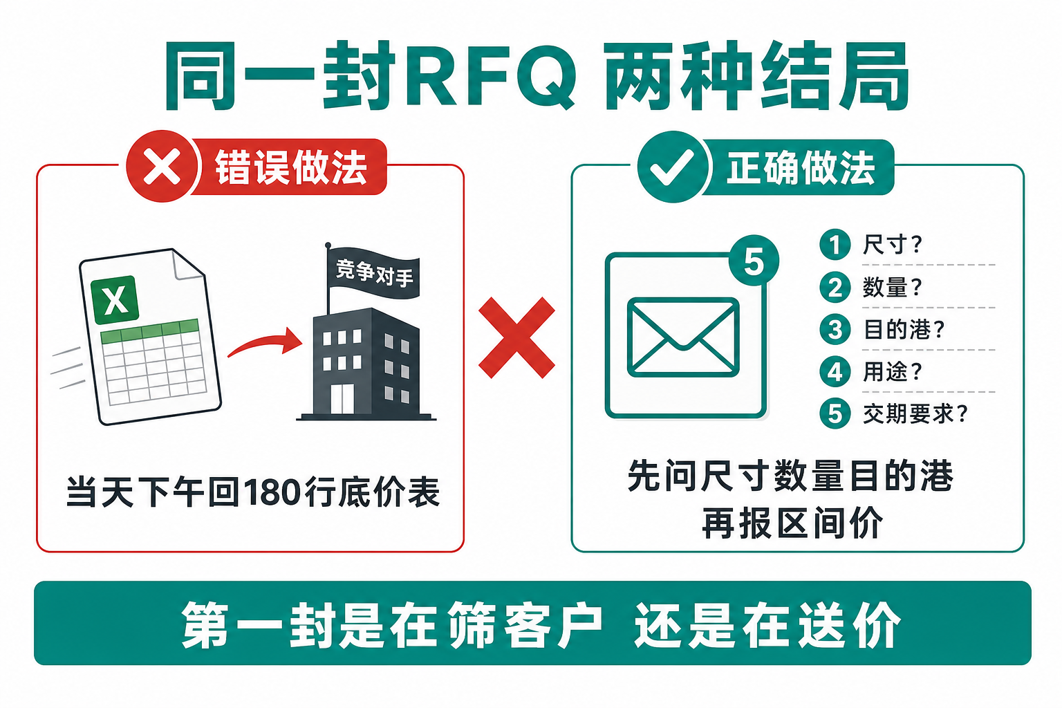 同一封RFQ两种结局:秒回底价表 vs 先反问再报价