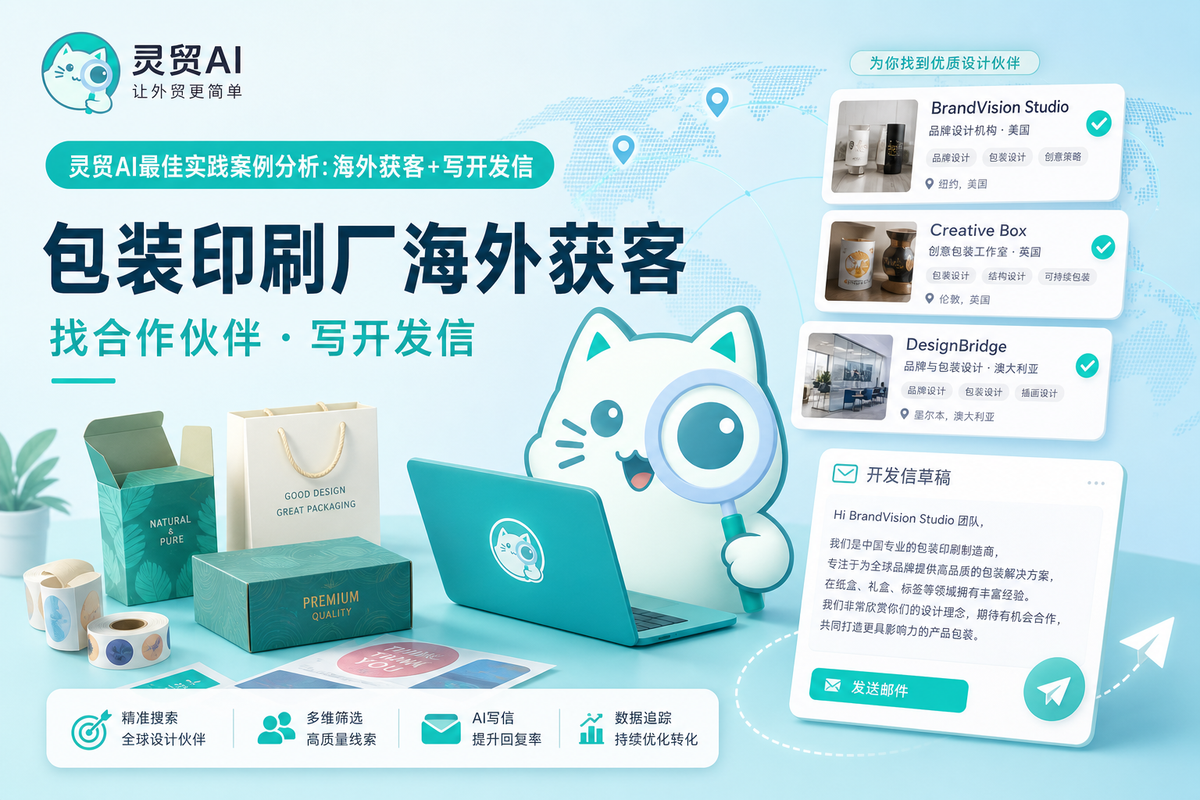 灵贸AI最佳实践案例分析：包装印刷厂如何开发海外品牌设计公司