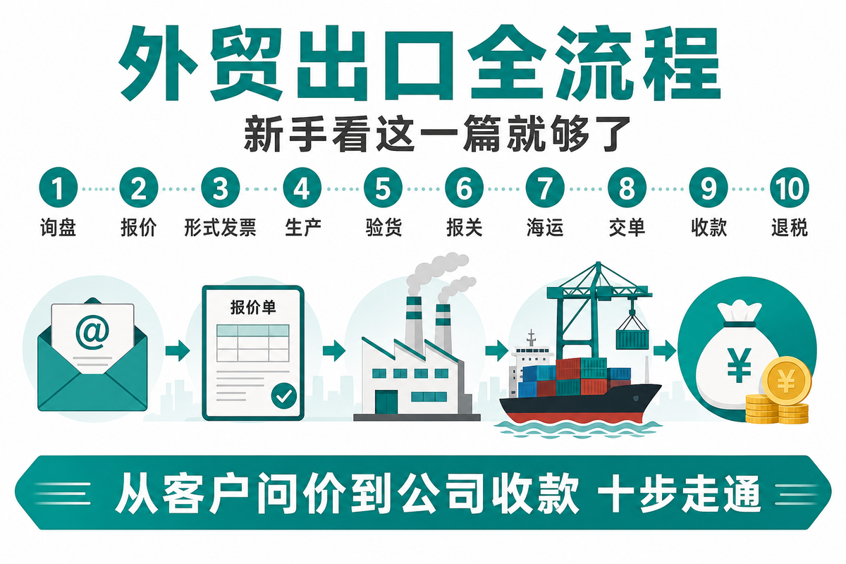 外贸出口全流程，新手看这一篇就够了