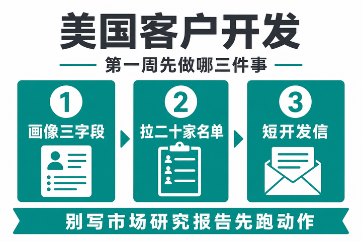 美国客户开发怎么做？工厂业务员第一周先做哪三件事